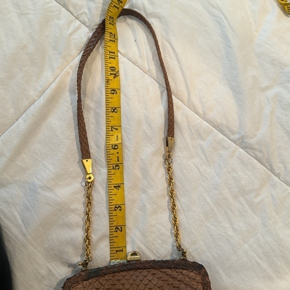 Magnin 🔥Sale🔥vintage python brown purse - Picture 9 of 13
